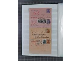 1916/23, interessante Sammlung “Rohrpost” mit fast Briefen, Karten und Ganzsachen. Dabei u.a. Mi.-Nr. 89IIx EF auf Karte nach