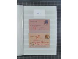 1916/23, interessante Sammlung “Rohrpost” mit fast Briefen, Karten und Ganzsachen. Dabei u.a. Mi.-Nr. 89IIx EF auf Karte nach