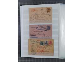 1916/23, interessante Sammlung “Rohrpost” mit fast Briefen, Karten und Ganzsachen. Dabei u.a. Mi.-Nr. 89IIx EF auf Karte nach