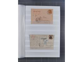 1916/23, interessante Sammlung “Rohrpost” mit fast Briefen, Karten und Ganzsachen. Dabei u.a. Mi.-Nr. 89IIx EF auf Karte nach