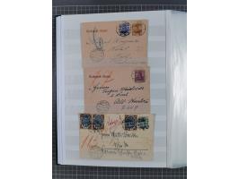 1916/23, interessante Sammlung “Rohrpost” mit fast Briefen, Karten und Ganzsachen. Dabei u.a. Mi.-Nr. 89IIx EF auf Karte nach