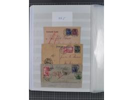 1916/23, interessante Sammlung “Rohrpost” mit fast Briefen, Karten und Ganzsachen. Dabei u.a. Mi.-Nr. 89IIx EF auf Karte nach