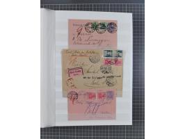 1916/23, interessante Sammlung “Rohrpost” mit fast Briefen, Karten und Ganzsachen. Dabei u.a. Mi.-Nr. 89IIx EF auf Karte nach