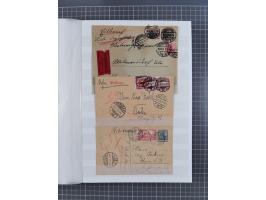 1916/23, interessante Sammlung “Rohrpost” mit fast Briefen, Karten und Ganzsachen. Dabei u.a. Mi.-Nr. 89IIx EF auf Karte nach