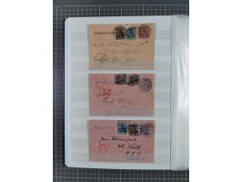 1916/23, interessante Sammlung “Rohrpost” mit fast Briefen, Karten und Ganzsachen. Dabei u.a. Mi.-Nr. 89IIx EF auf Karte nach