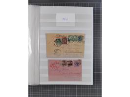 1916/23, interessante Sammlung “Rohrpost” mit fast Briefen, Karten und Ganzsachen. Dabei u.a. Mi.-Nr. 89IIx EF auf Karte nach