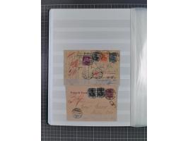 1916/23, interessante Sammlung “Rohrpost” mit fast Briefen, Karten und Ganzsachen. Dabei u.a. Mi.-Nr. 89IIx EF auf Karte nach