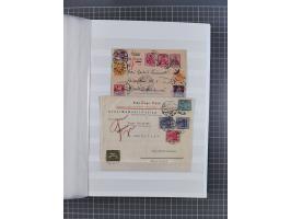 1916/23, interessante Sammlung “Rohrpost” mit fast Briefen, Karten und Ganzsachen. Dabei u.a. Mi.-Nr. 89IIx EF auf Karte nach