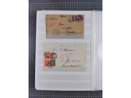 1916/23, interessante Sammlung “Rohrpost” mit fast Briefen, Karten und Ganzsachen. Dabei u.a. Mi.-Nr. 89IIx EF auf Karte nach