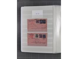 1916/23, interessante Sammlung “Rohrpost” mit fast Briefen, Karten und Ganzsachen. Dabei u.a. Mi.-Nr. 89IIx EF auf Karte nach