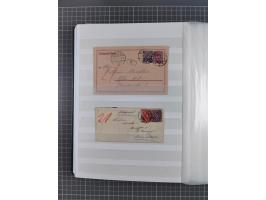 1916/23, interessante Sammlung “Rohrpost” mit fast Briefen, Karten und Ganzsachen. Dabei u.a. Mi.-Nr. 89IIx EF auf Karte nach