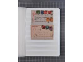 1916/23, interessante Sammlung “Rohrpost” mit fast Briefen, Karten und Ganzsachen. Dabei u.a. Mi.-Nr. 89IIx EF auf Karte nach