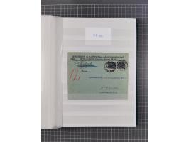 1916/23, interessante Sammlung “Rohrpost” mit fast Briefen, Karten und Ganzsachen. Dabei u.a. Mi.-Nr. 89IIx EF auf Karte nach