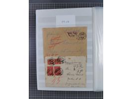 1916/23, interessante Sammlung “Rohrpost” mit fast Briefen, Karten und Ganzsachen. Dabei u.a. Mi.-Nr. 89IIx EF auf Karte nach