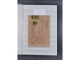 1916/23, interessante Sammlung “Rohrpost” mit fast Briefen, Karten und Ganzsachen. Dabei u.a. Mi.-Nr. 89IIx EF auf Karte nach