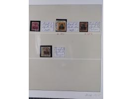 STEMPELSAMMLUNG: 226 Marken/ Briefausschnitten, mit einigen besseren Marken, z. B. China Nr. 44 AI, Türkei V 29 und Nr. 21 II