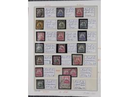 STEMPELSAMMLUNG: 226 Marken/ Briefausschnitten, mit einigen besseren Marken, z. B. China Nr. 44 AI, Türkei V 29 und Nr. 21 II