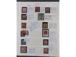 STEMPELSAMMLUNG: 226 Marken/ Briefausschnitten, mit einigen besseren Marken, z. B. China Nr. 44 AI, Türkei V 29 und Nr. 21 II