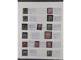 STEMPELSAMMLUNG: 226 Marken/ Briefausschnitten, mit einigen besseren Marken, z. B. China Nr. 44 AI, Türkei V 29 und Nr. 21 II