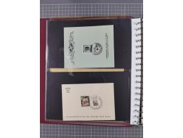 1933/45, Propaganda Album mit 52 Gedenkblättern, mit vielen besseren und großformatigen Stücken, insgesamt gute Erhaltung (4 