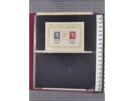 1933/45, Propaganda Album mit 52 Gedenkblättern, mit vielen besseren und großformatigen Stücken, insgesamt gute Erhaltung (4 