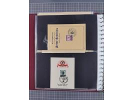 1933/45, Propaganda Album mit 52 Gedenkblättern, mit vielen besseren und großformatigen Stücken, insgesamt gute Erhaltung (4 