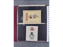 1933/45, Propaganda Album mit 52 Gedenkblättern, mit vielen besseren und großformatigen Stücken, insgesamt gute Erhaltung (4 
