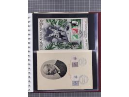 1933/45, Propaganda Album mit 52 Gedenkblättern, mit vielen besseren und großformatigen Stücken, insgesamt gute Erhaltung (4 