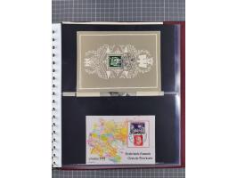 1933/45, Propaganda Album mit 52 Gedenkblättern, mit vielen besseren und großformatigen Stücken, insgesamt gute Erhaltung (4 