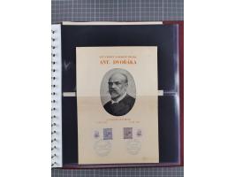 1933/45, Propaganda Album mit 52 Gedenkblättern, mit vielen besseren und großformatigen Stücken, insgesamt gute Erhaltung (4 