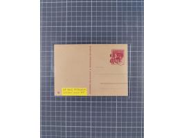 1940/43,  Propaganda, acht FP-Spottkarten: 4 x Chamberlain (3 St. gestempelt) 2 x Churchill (2 St. gestempelt) und 2 x Stalin