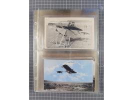 1910/45, Deutsche und internationale Flugpost, 2 Alben mit 430 Briefen, Karten, GZ, Ansichtskarten, dabei Deutsches Reich mit