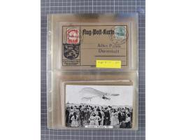 1910/45, Deutsche und internationale Flugpost, 2 Alben mit 430 Briefen, Karten, GZ, Ansichtskarten, dabei Deutsches Reich mit