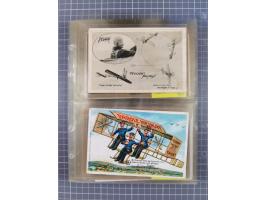 1910/45, Deutsche und internationale Flugpost, 2 Alben mit 430 Briefen, Karten, GZ, Ansichtskarten, dabei Deutsches Reich mit