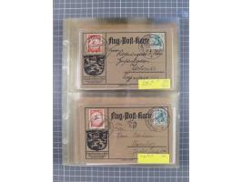 1910/45, Deutsche und internationale Flugpost, 2 Alben mit 430 Briefen, Karten, GZ, Ansichtskarten, dabei Deutsches Reich mit