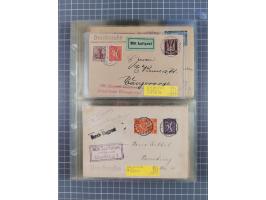 1910/45, Deutsche und internationale Flugpost, 2 Alben mit 430 Briefen, Karten, GZ, Ansichtskarten, dabei Deutsches Reich mit