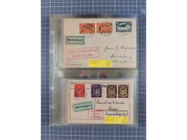 1910/45, Deutsche und internationale Flugpost, 2 Alben mit 430 Briefen, Karten, GZ, Ansichtskarten, dabei Deutsches Reich mit