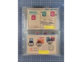 1910/45, Deutsche und internationale Flugpost, 2 Alben mit 430 Briefen, Karten, GZ, Ansichtskarten, dabei Deutsches Reich mit