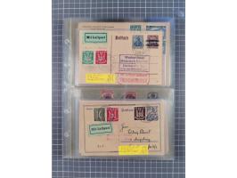 1910/45, Deutsche und internationale Flugpost, 2 Alben mit 430 Briefen, Karten, GZ, Ansichtskarten, dabei Deutsches Reich mit