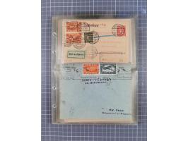 1910/45, Deutsche und internationale Flugpost, 2 Alben mit 430 Briefen, Karten, GZ, Ansichtskarten, dabei Deutsches Reich mit