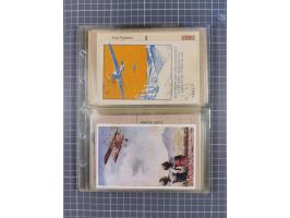 1910/45, Deutsche und internationale Flugpost, 2 Alben mit 430 Briefen, Karten, GZ, Ansichtskarten, dabei Deutsches Reich mit