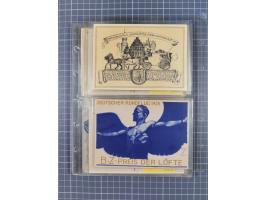 1910/45, Deutsche und internationale Flugpost, 2 Alben mit 430 Briefen, Karten, GZ, Ansichtskarten, dabei Deutsches Reich mit