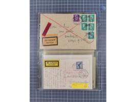 1910/45, Deutsche und internationale Flugpost, 2 Alben mit 430 Briefen, Karten, GZ, Ansichtskarten, dabei Deutsches Reich mit