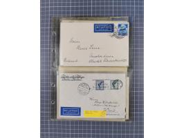 1910/45, Deutsche und internationale Flugpost, 2 Alben mit 430 Briefen, Karten, GZ, Ansichtskarten, dabei Deutsches Reich mit