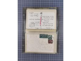 1910/45, Deutsche und internationale Flugpost, 2 Alben mit 430 Briefen, Karten, GZ, Ansichtskarten, dabei Deutsches Reich mit