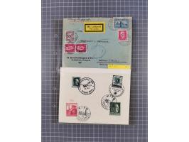 1910/45, Deutsche und internationale Flugpost, 2 Alben mit 430 Briefen, Karten, GZ, Ansichtskarten, dabei Deutsches Reich mit