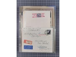 1910/45, Deutsche und internationale Flugpost, 2 Alben mit 430 Briefen, Karten, GZ, Ansichtskarten, dabei Deutsches Reich mit