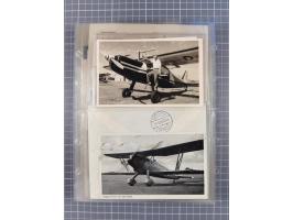 1910/45, Deutsche und internationale Flugpost, 2 Alben mit 430 Briefen, Karten, GZ, Ansichtskarten, dabei Deutsches Reich mit