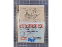 1910/45, Deutsche und internationale Flugpost, 2 Alben mit 430 Briefen, Karten, GZ, Ansichtskarten, dabei Deutsches Reich mit