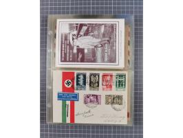 1910/45, Deutsche und internationale Flugpost, 2 Alben mit 430 Briefen, Karten, GZ, Ansichtskarten, dabei Deutsches Reich mit